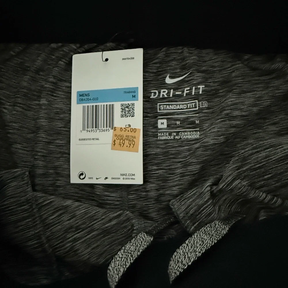 Nike Yoga Gray Heather Dri-FIT Training Joggers - Picture 3 of 8